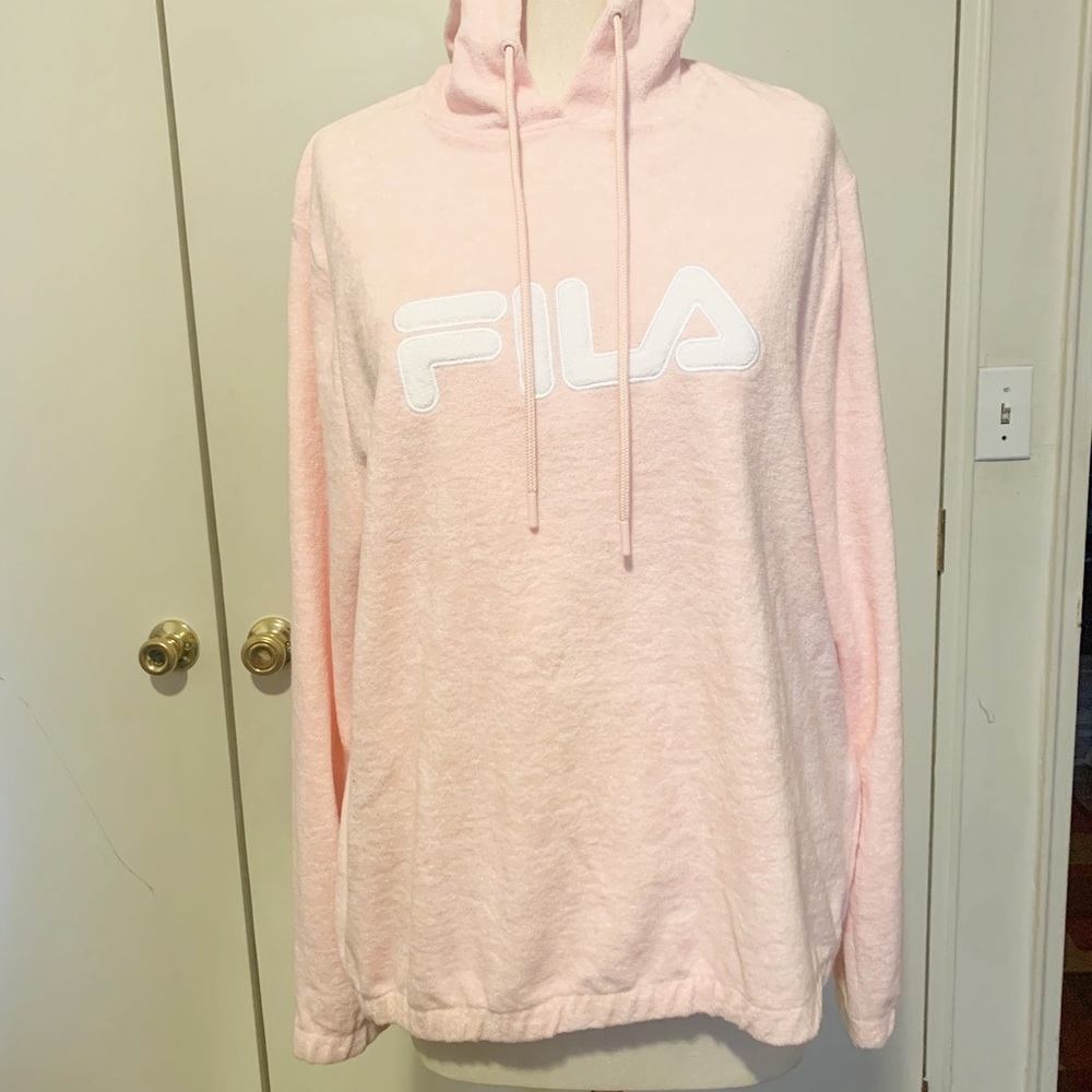 Fila sweatshirt with hood pink- large